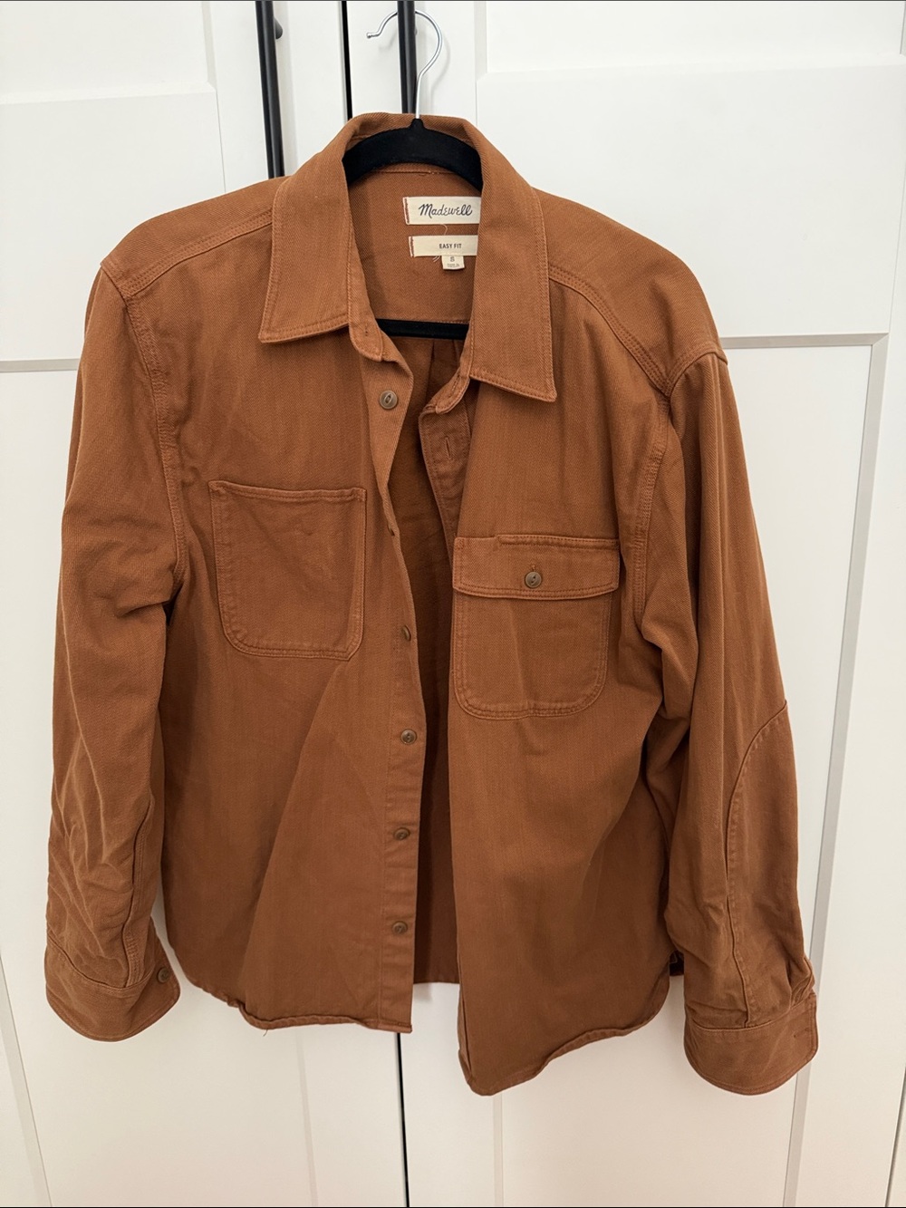 Madewell Men’s Rust Brown Lightweight Shirt Jacket